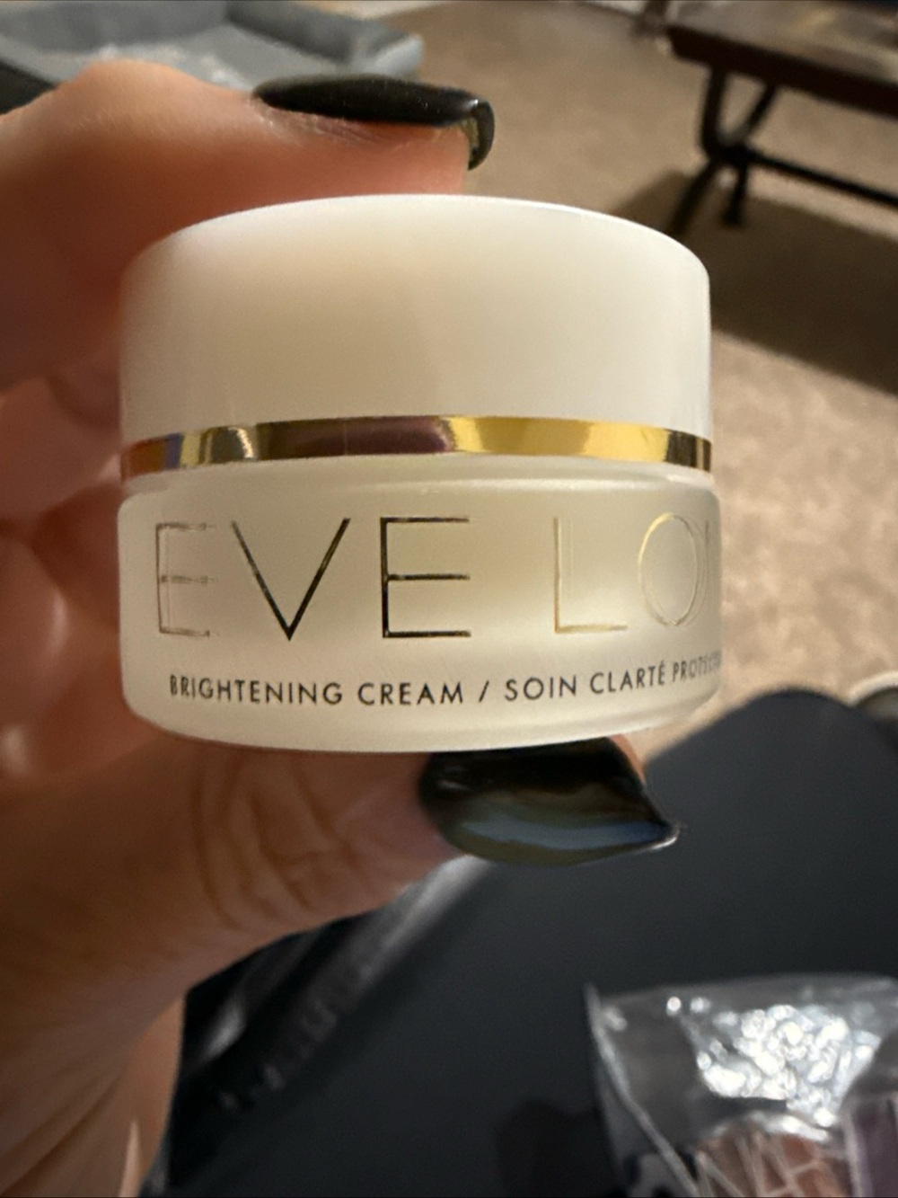 The EVE LOM Brightening Cream mini jar (0.33 oz / 10 mL)